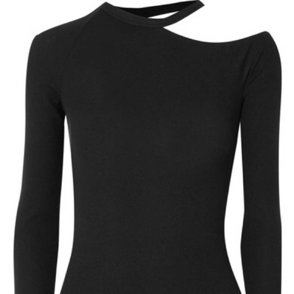 Alix Lawrence Ribbed Thong Bodysuit